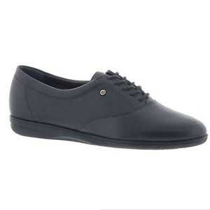 7W 7‎ WIDE WIDTH Easy Spirit Motion Navy Leather Comfort Oxfords Sneakers NEW